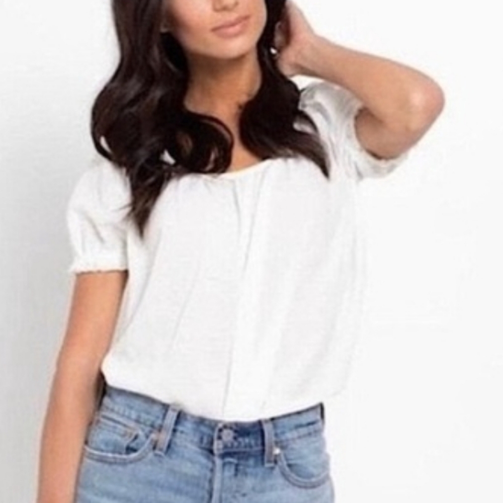 Madewell white gauze top - Picture 9 of 9
